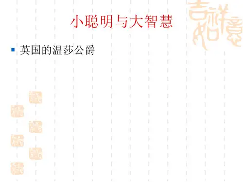 大智若愚的例子