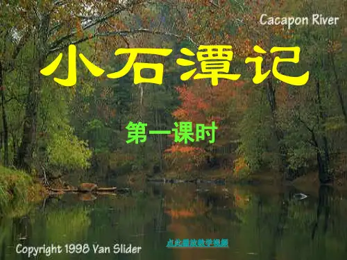 部编八年级下册语文 26小石潭记