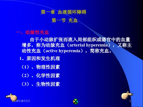 充血-ppt病理学PPT课件