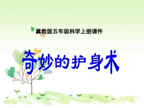 冀教小学科学五上册《9奇妙的护身术 》PPT课件 (1)