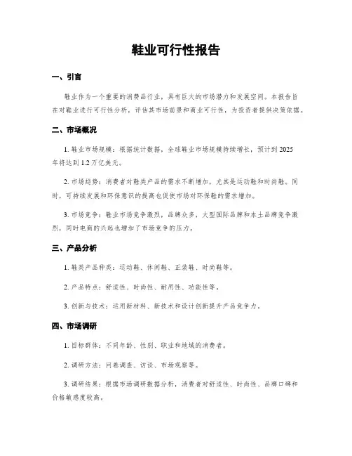 鞋业可行性报告