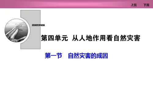 鲁科版高中地理必修一 (自然灾害的成因)从人地作用看自然灾害教学课件