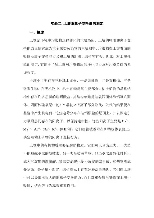环境化学第一次实验