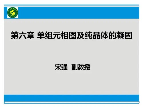 第6章 单组元相图及纯晶体的凝固
