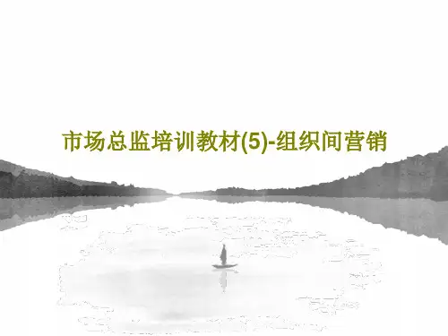 市场总监培训教材(5)-组织间营销共20页文档