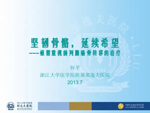 前列腺癌骨转移的治疗ppt课件
