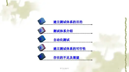 测试体系的建立ppt课件