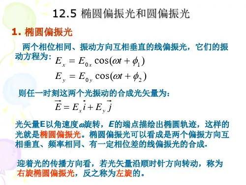 椭圆偏振光和圆偏振光ppt课件