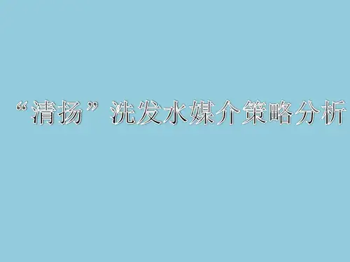 “清扬”洗发水广告媒介策略分析