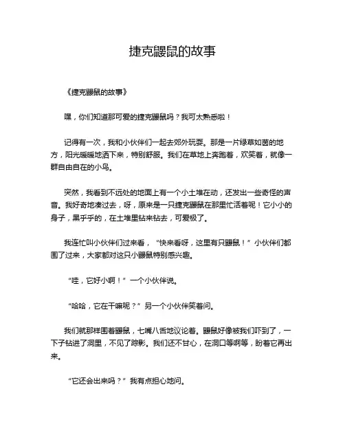 捷克鼹鼠的故事