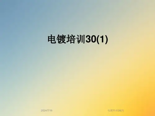 电镀培训30(1)
