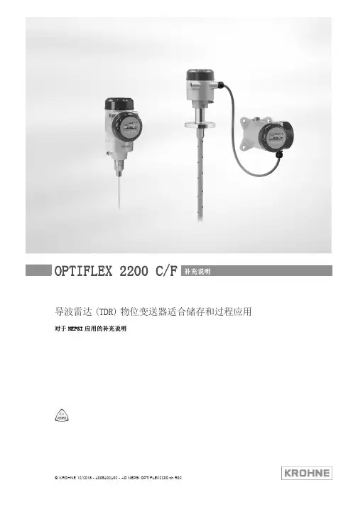 KROHNE OPTIFLEX 2200 C F 导波雷达物位变送器NEPSI应用补充说明说明书