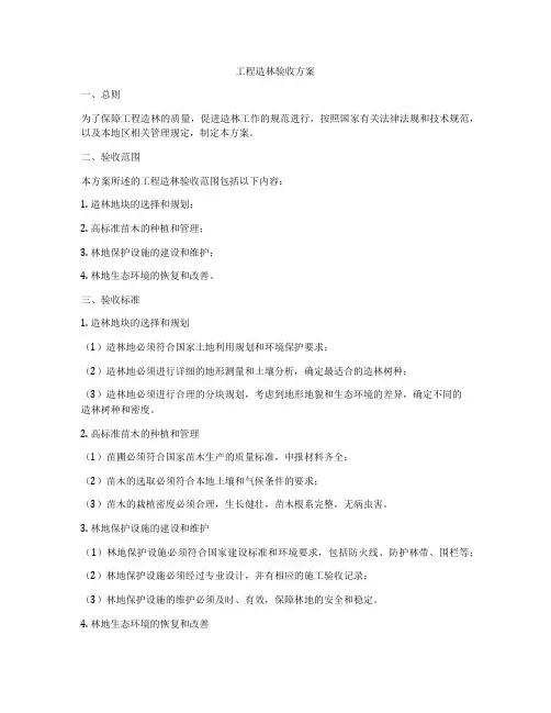工程造林验收方案