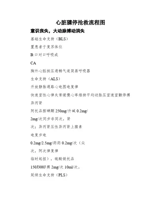 心脏骤停抢救流程图