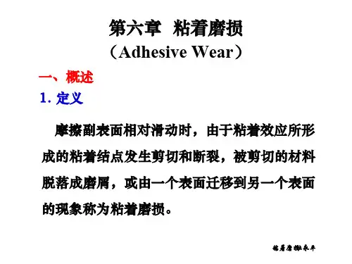 粘着磨损ppt课件