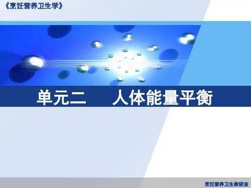 《人体能量平衡》PPT课件
