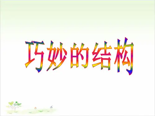 六年级下册科学-巧妙的结构丨冀教版课件PPT