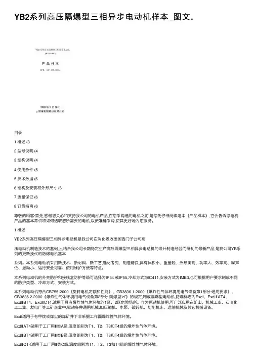 YB2系列高压隔爆型三相异步电动机样本_图文.