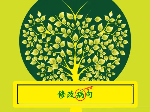 小学语文修改病句 ppt课件