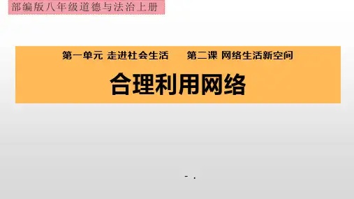 《合理利用网络》PPT优秀课件