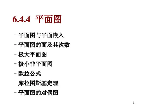 离散数学--6.5 平面图