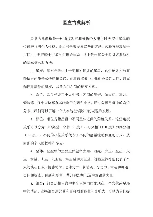 星盘古典解析