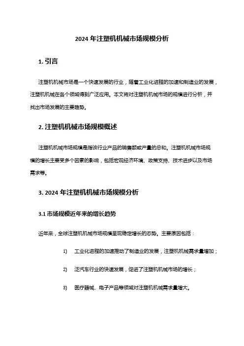 2024年注塑机机械市场规模分析