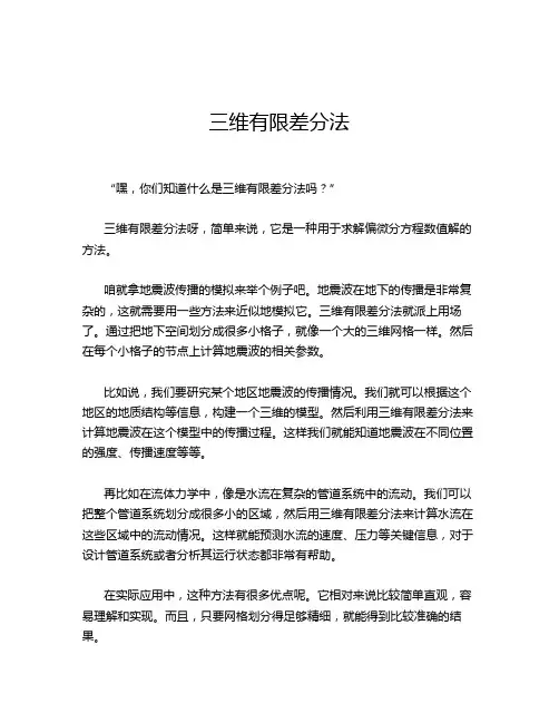 三维有限差分法