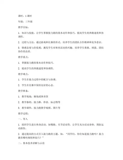 小学面试体育试讲教案模板