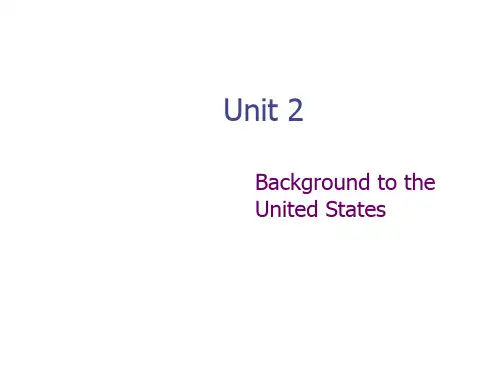 新编英美文化视听说教程 unit 2