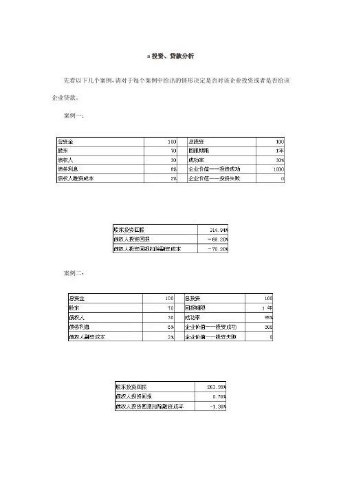 财务分析-财务案例分析 (2) 精品