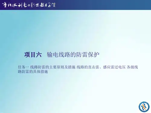 雷电流幅值雷击杆塔塔顶时的过电压和耐雷水平