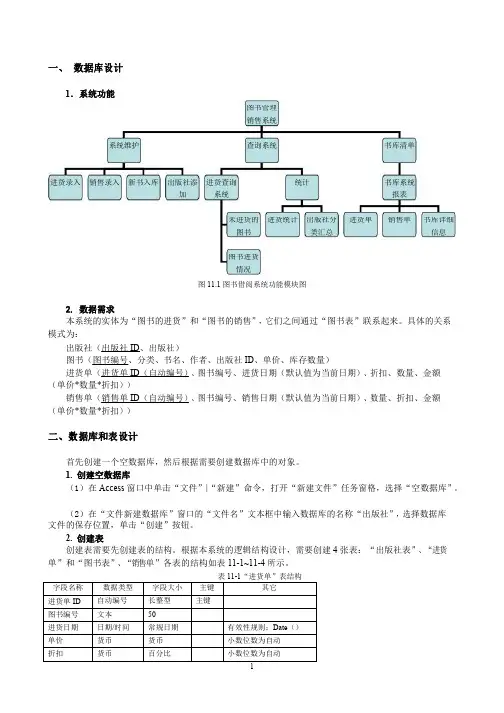 Access图书管理系统
