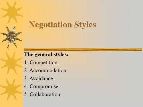 negotiating style