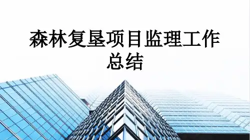 森林复垦项目监理工作总结