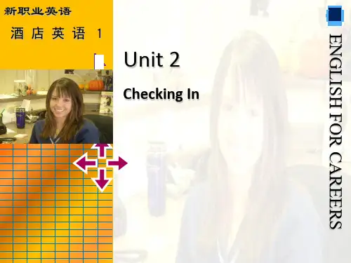 新职业英语1酒店英语--Unit-2 PPT