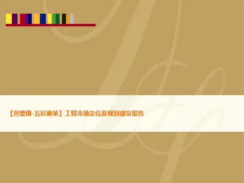 首创广东芭蕾雨五彩奥莱商业地产项目市场定位及规划建议报告