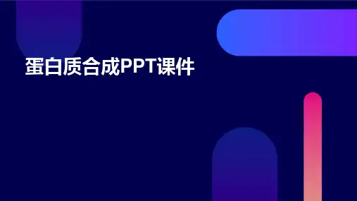 蛋白质合成PPTPPT课件