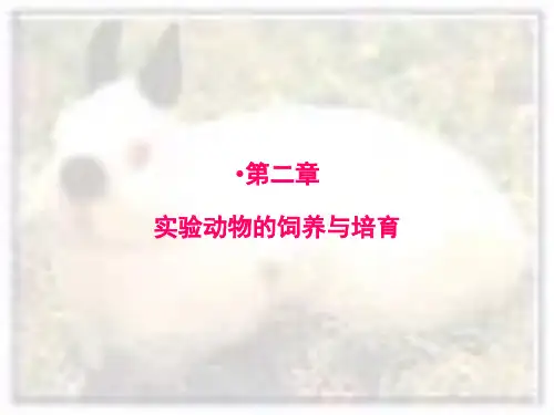 第二章实验动物的饲养与培育