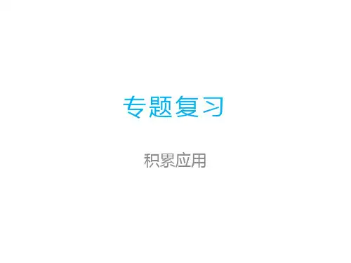 三年级上册语文期末专题复习积累运用_部编版