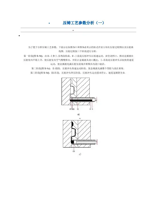 压铸机工艺参数