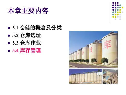 仓储与库存培训课件