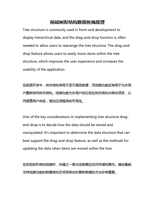 前端树形结构数据拖拽原理