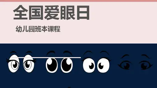 《全国爱眼日》幼儿园大班本讲课PPT课件