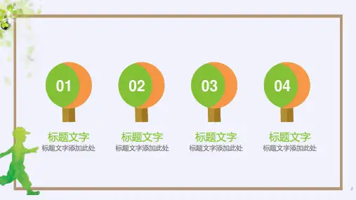 绿色地球环保低碳生活通用PPT模板