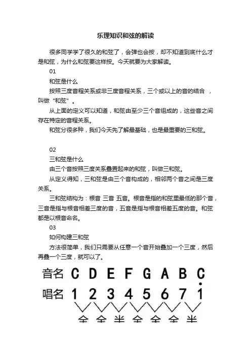乐理知识和弦的解读