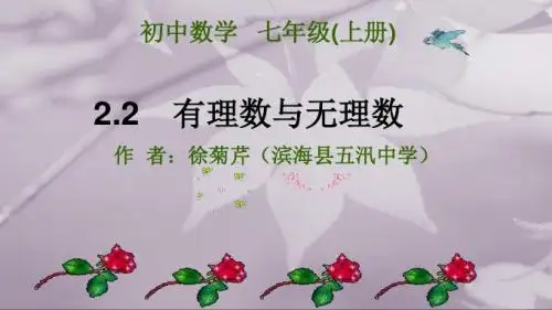 2.2有理数与无理数