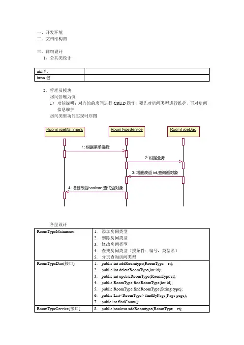 宾馆客房管理系统设计