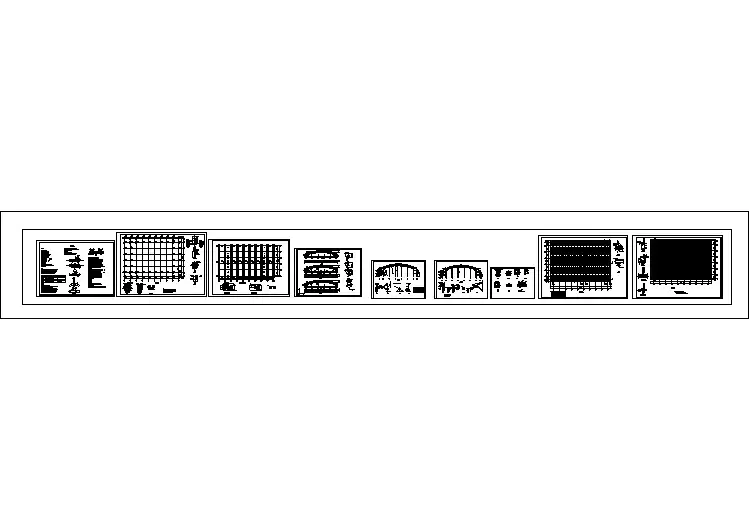 一个经典空间钢管桁架结构施工图纸