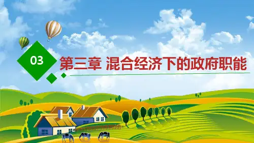第三章  混合经济下的政府职能